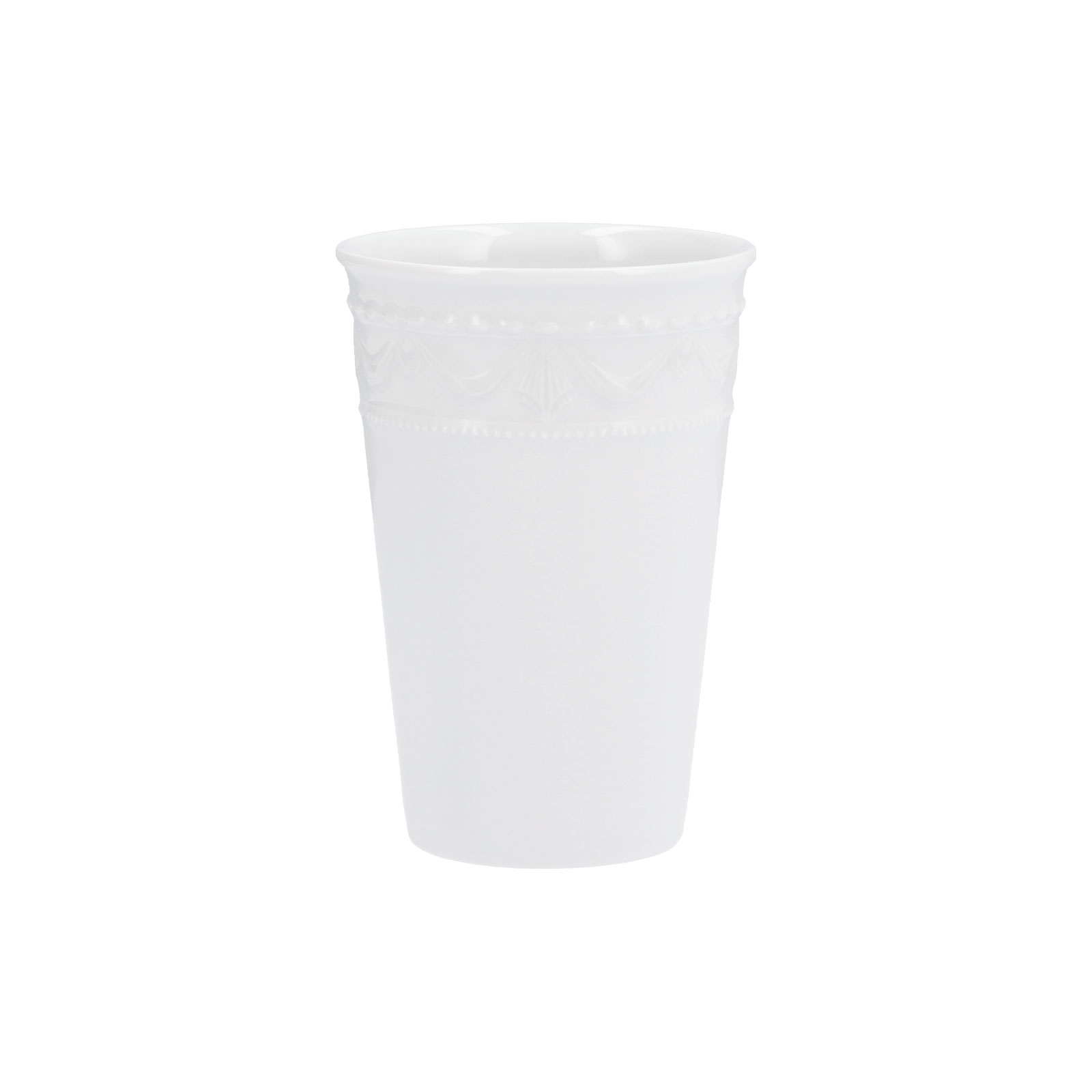 KPM -  Berlin Kurland To-Go Becher Set Black&White mit Deckel & 2 Ledermanschetten