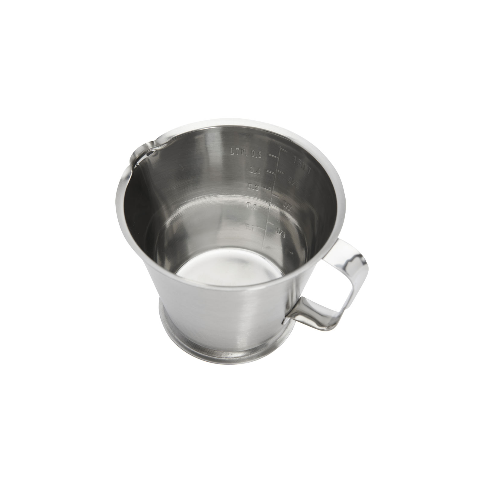 de Buyer Messbecher mit Ringfuß 0,50ltr. Edelstahl