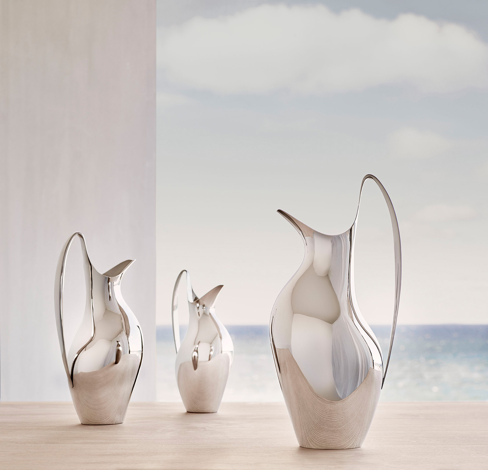 Georg Jensen Henning Koppel Krug 1,90ltr. Edelstahl