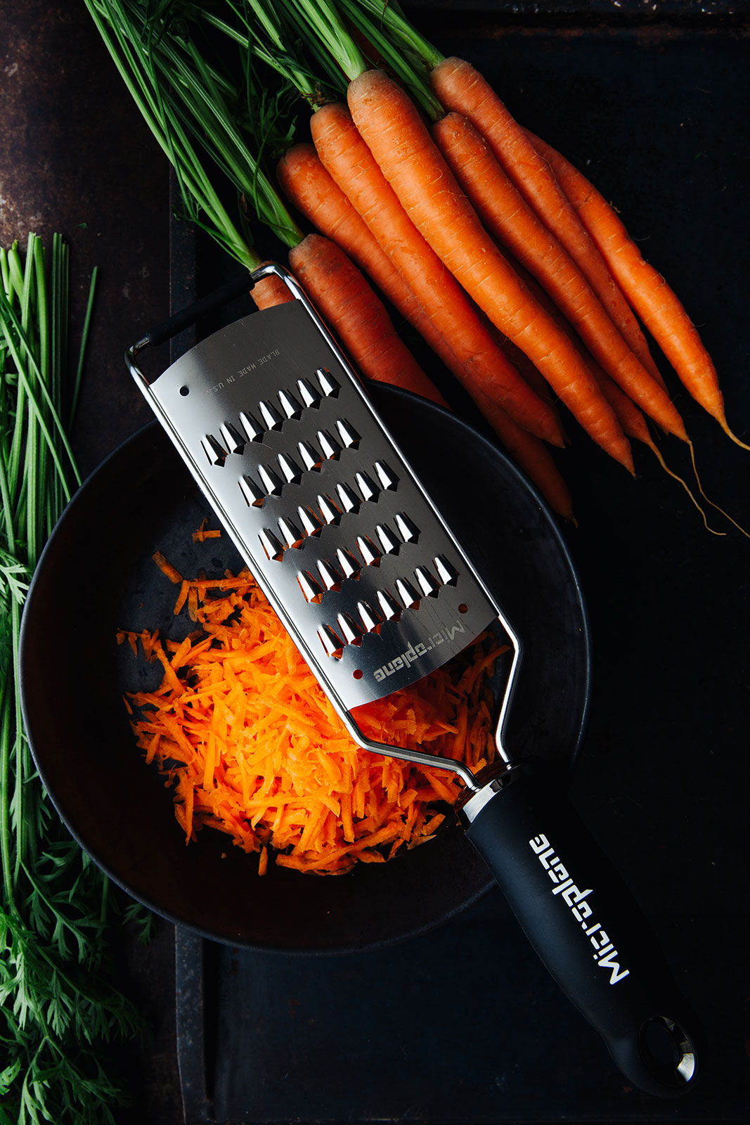 Microplane Gourmet Reibe Julienne fein schwarz