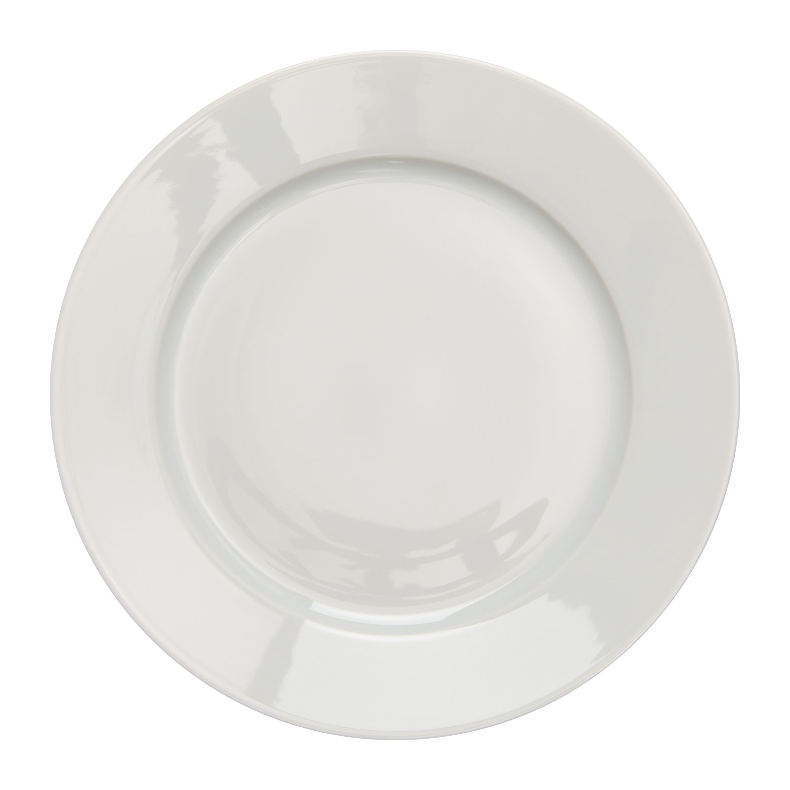 Der Limoges weiß Speiseteller von WEITZ ist ein einfacher weißer Porzellanteller mit Fahne.
