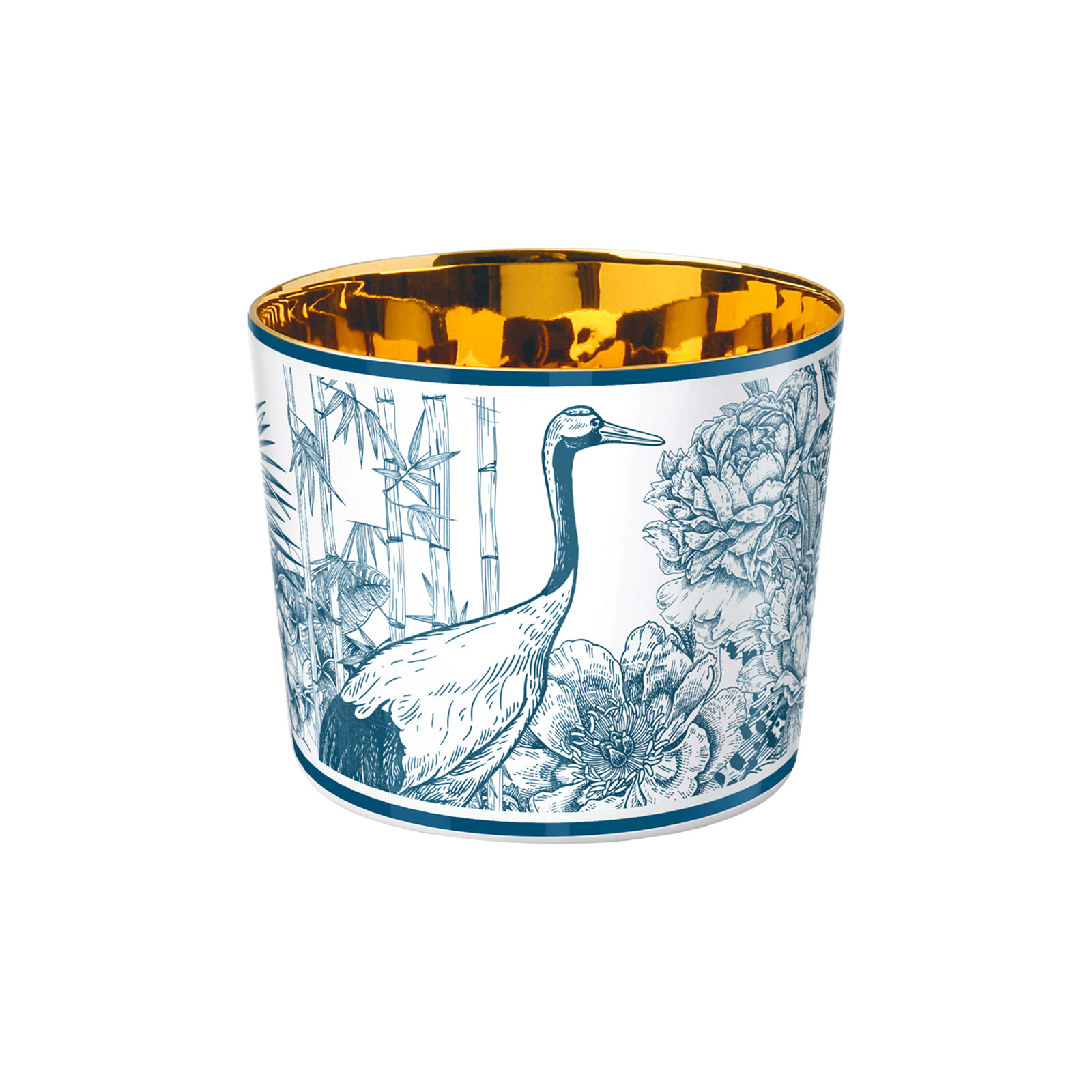 Sieger Fürstenberg Champagnerbecher Paraíso Blue Leopard