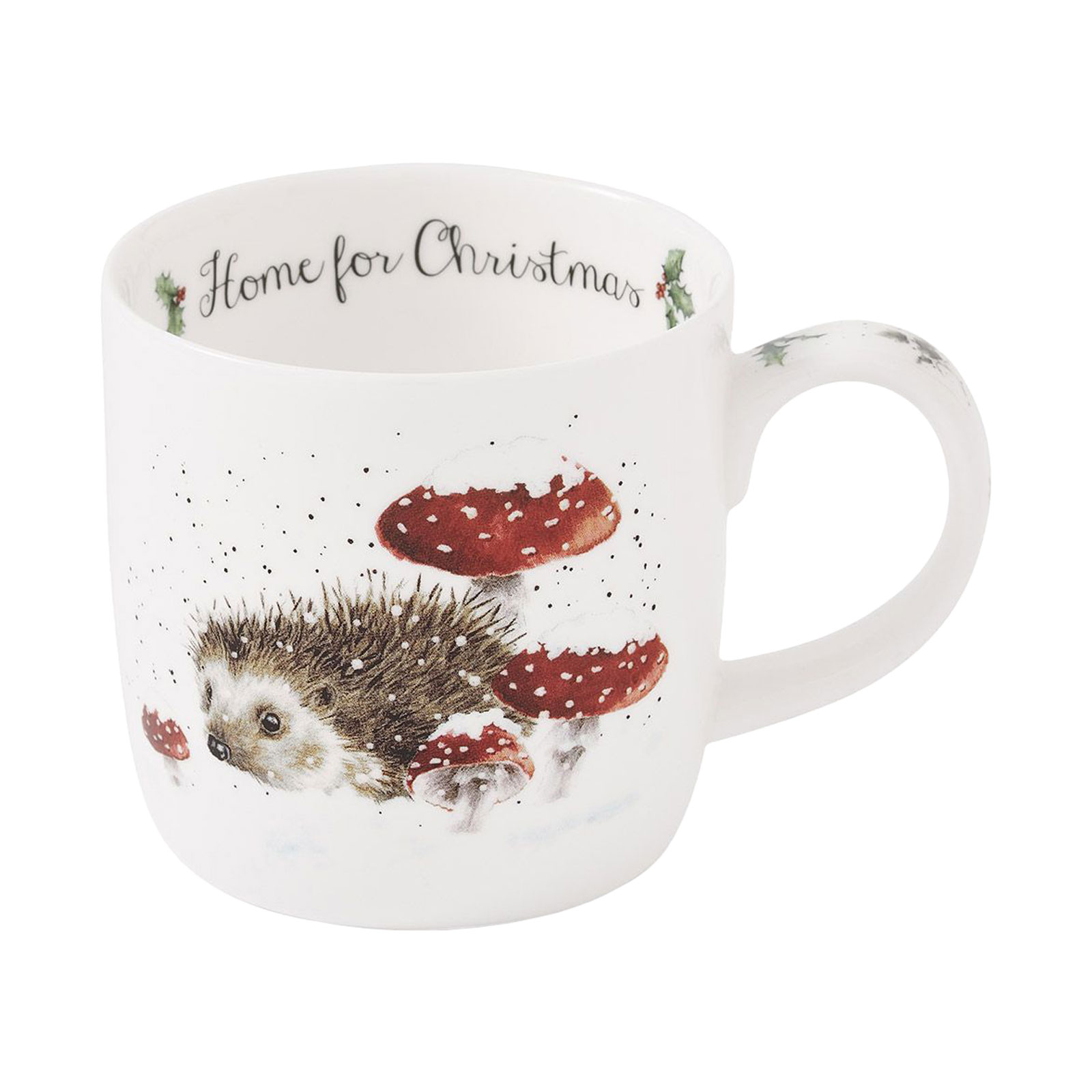Royal Worcester Wrendale Designs Becher Home for Christmas Igel 0,31ltr. (Christmas Collection)