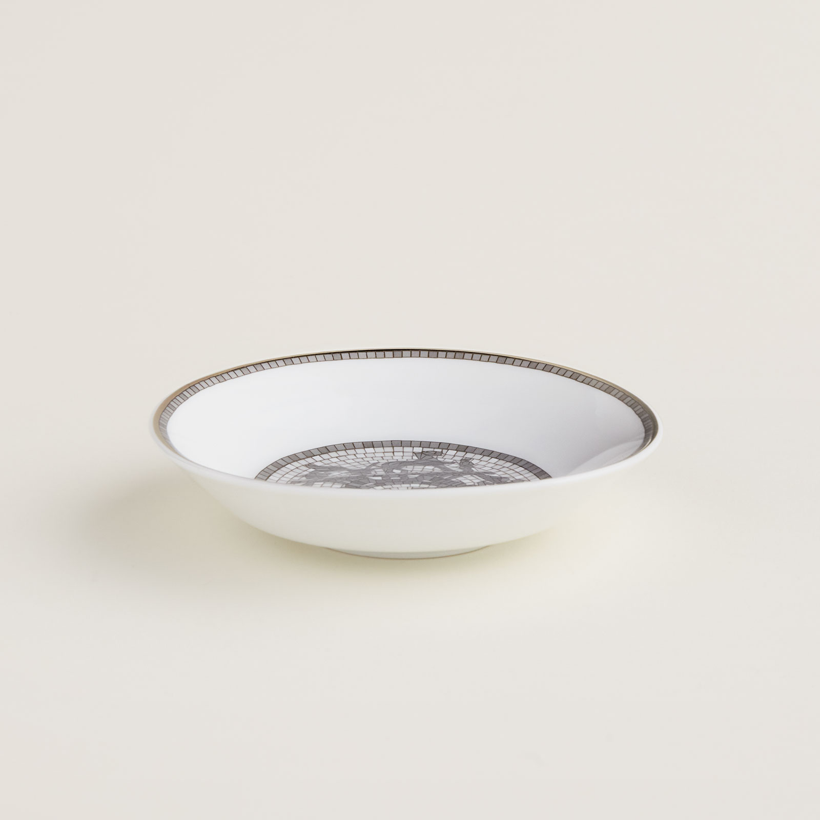 HERMÈS Paris Mosaïque au 24 Platin Soja Schale 10cm