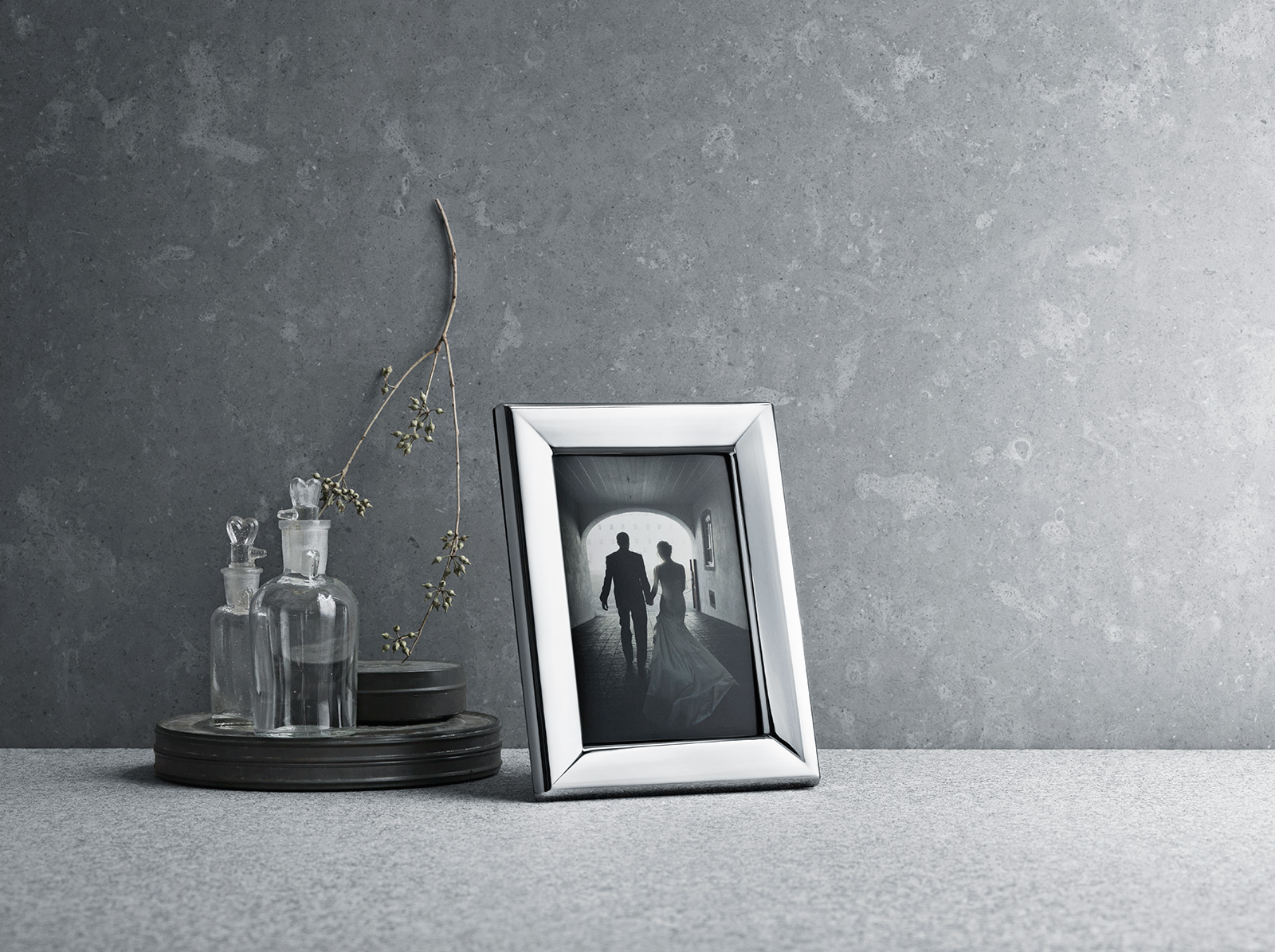 Georg Jensen Modern Bilderrahmen 10,0cm x15,0cm Edelstahl