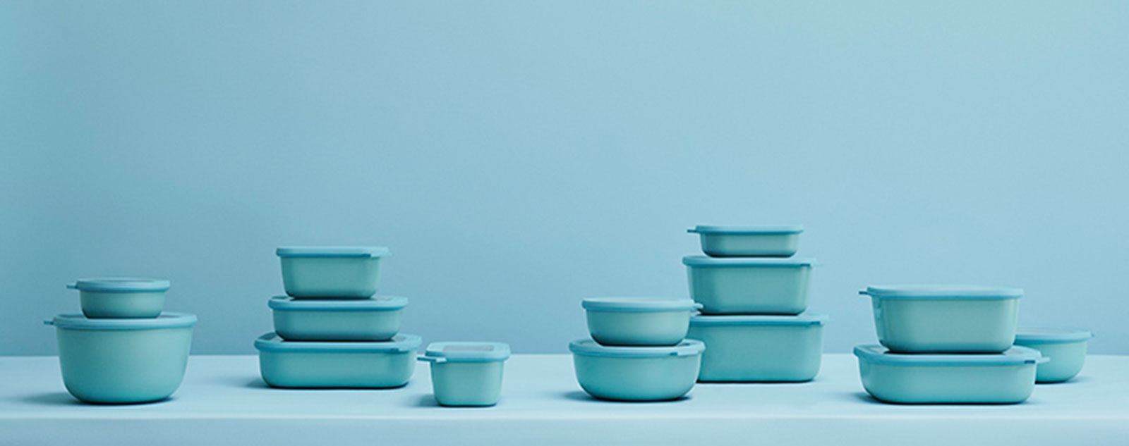 Mepal Cirqula Multi Bowl 1,00ltr. nordic blue eckig