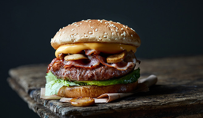 Schnelle Grill-Burger