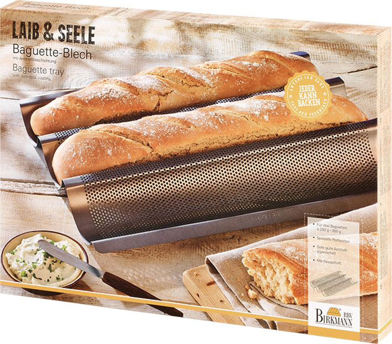 RBV Birkmann Laib & Seele Baguetteblech 38,5x28cm