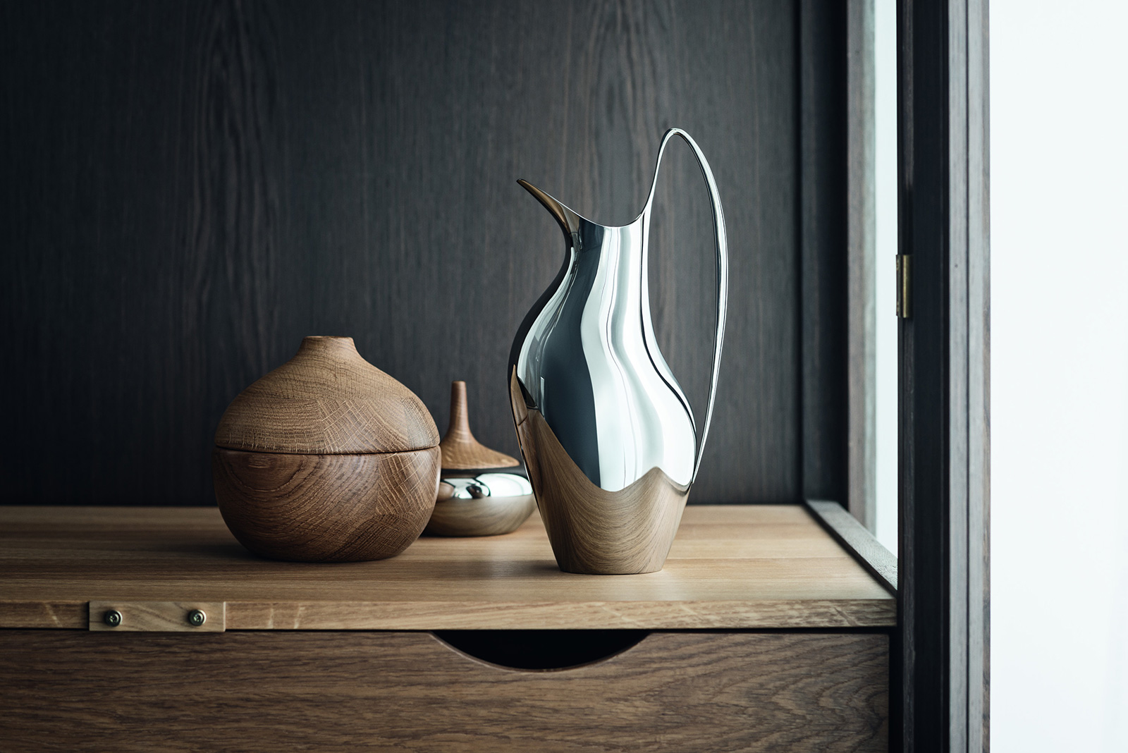 Georg Jensen Henning Koppel Krug 0,75ltr. Edelstahl