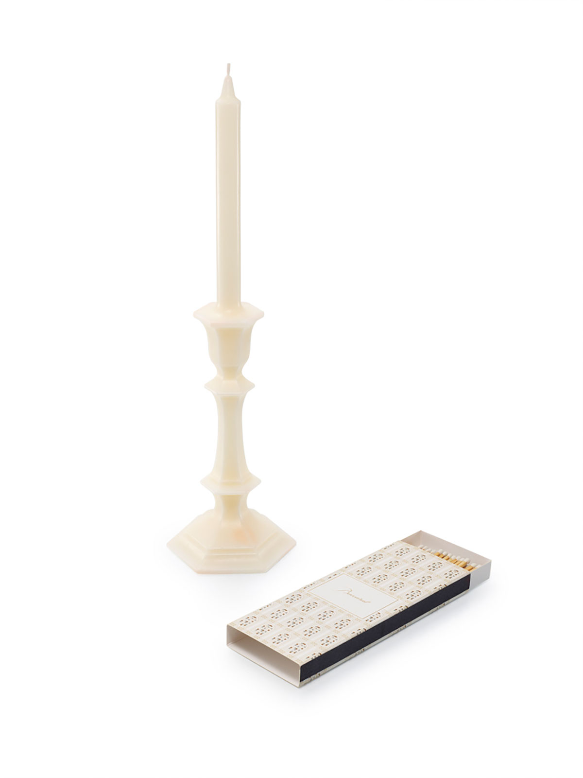 Baccarat Harcourt Candlestick Kerze 44cm elfenbein