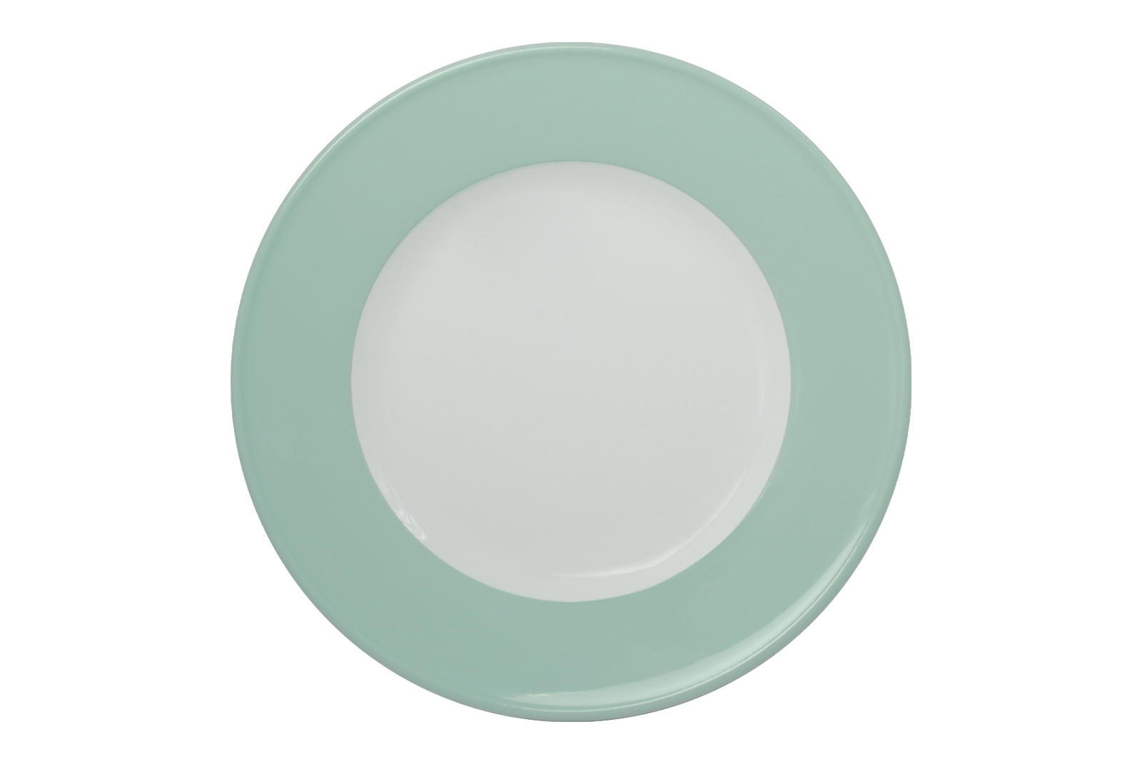 Solid Color mint Frühstücksteller mit Fahne 19cm