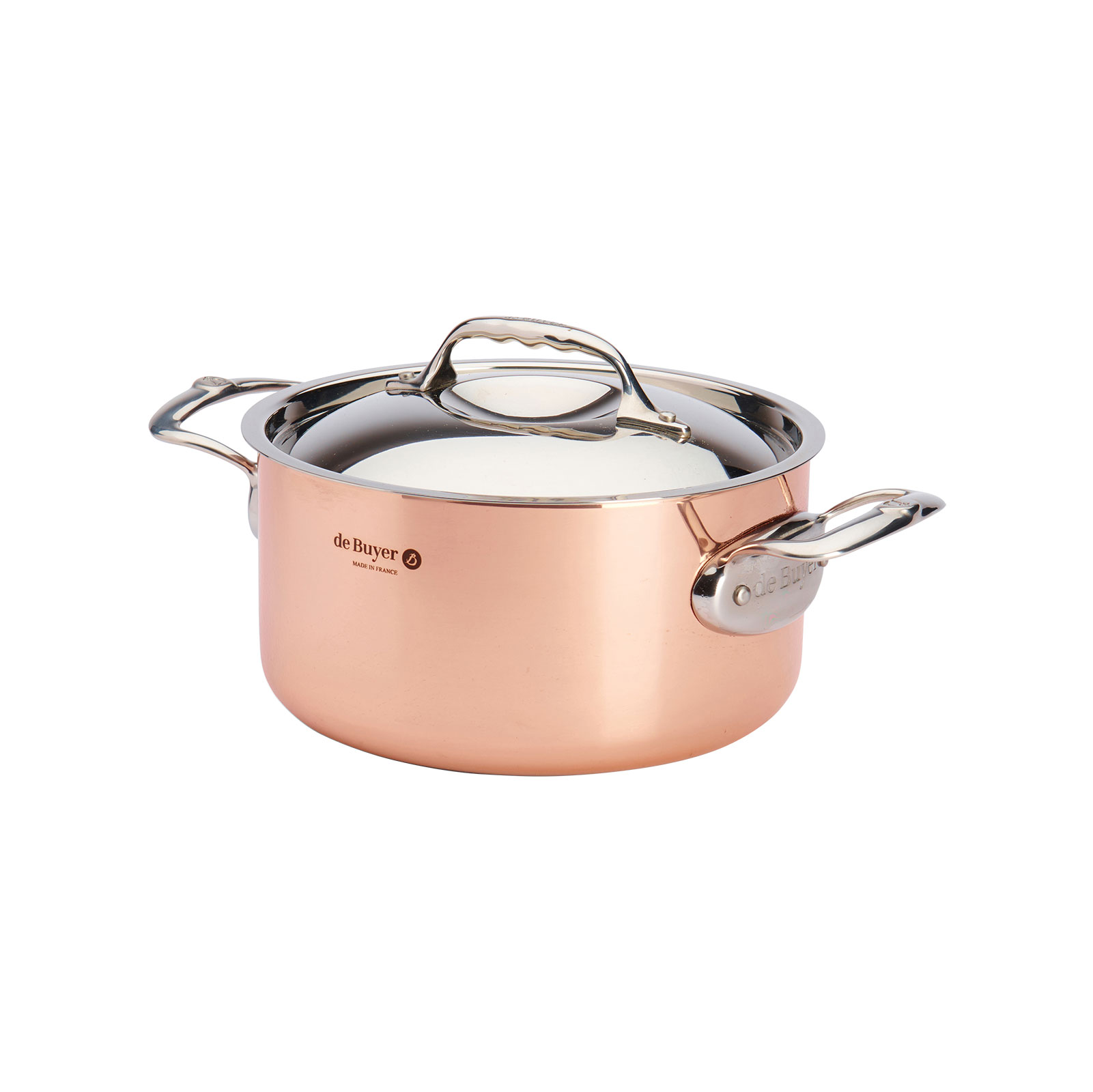 de Buyer Prima Matera Kupfer Kochtopf mit Deckel 20cm