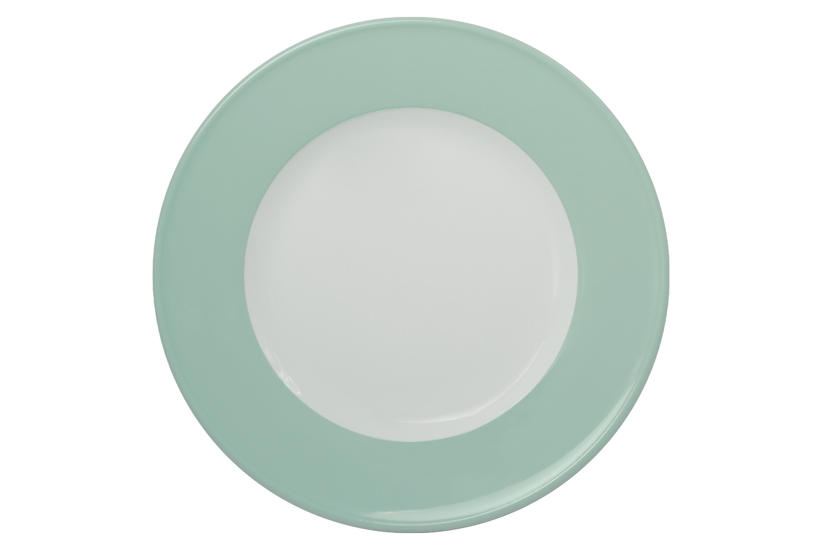 Solid Color mint Frühstücksteller mit Fahne 21cm