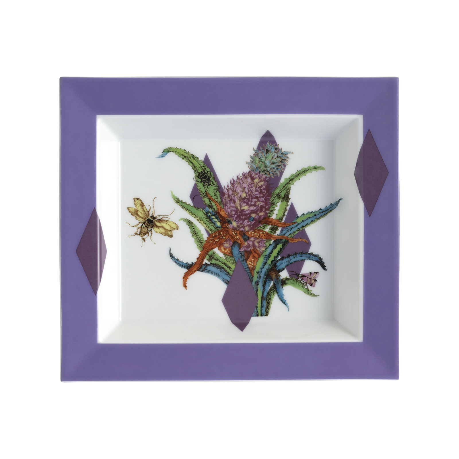 Meissen Exotic Purple Vide-Poche groß 21x18,5cm