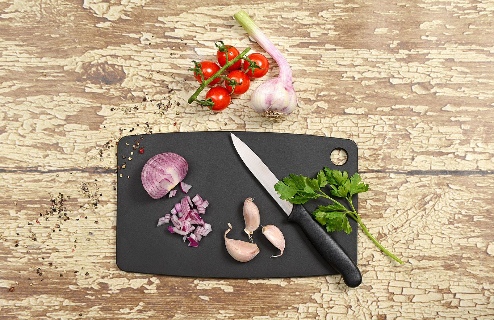 Jade Gourmet Kitchen Schneidebrett schwarz 26,0x16,0cm