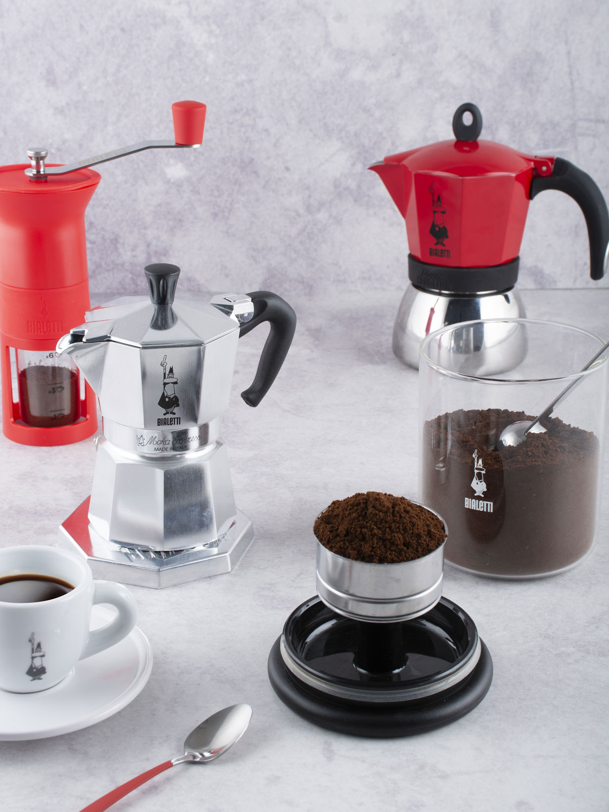 Bialetti Italien Barattolo Moka Kaffeedose 250g Glas