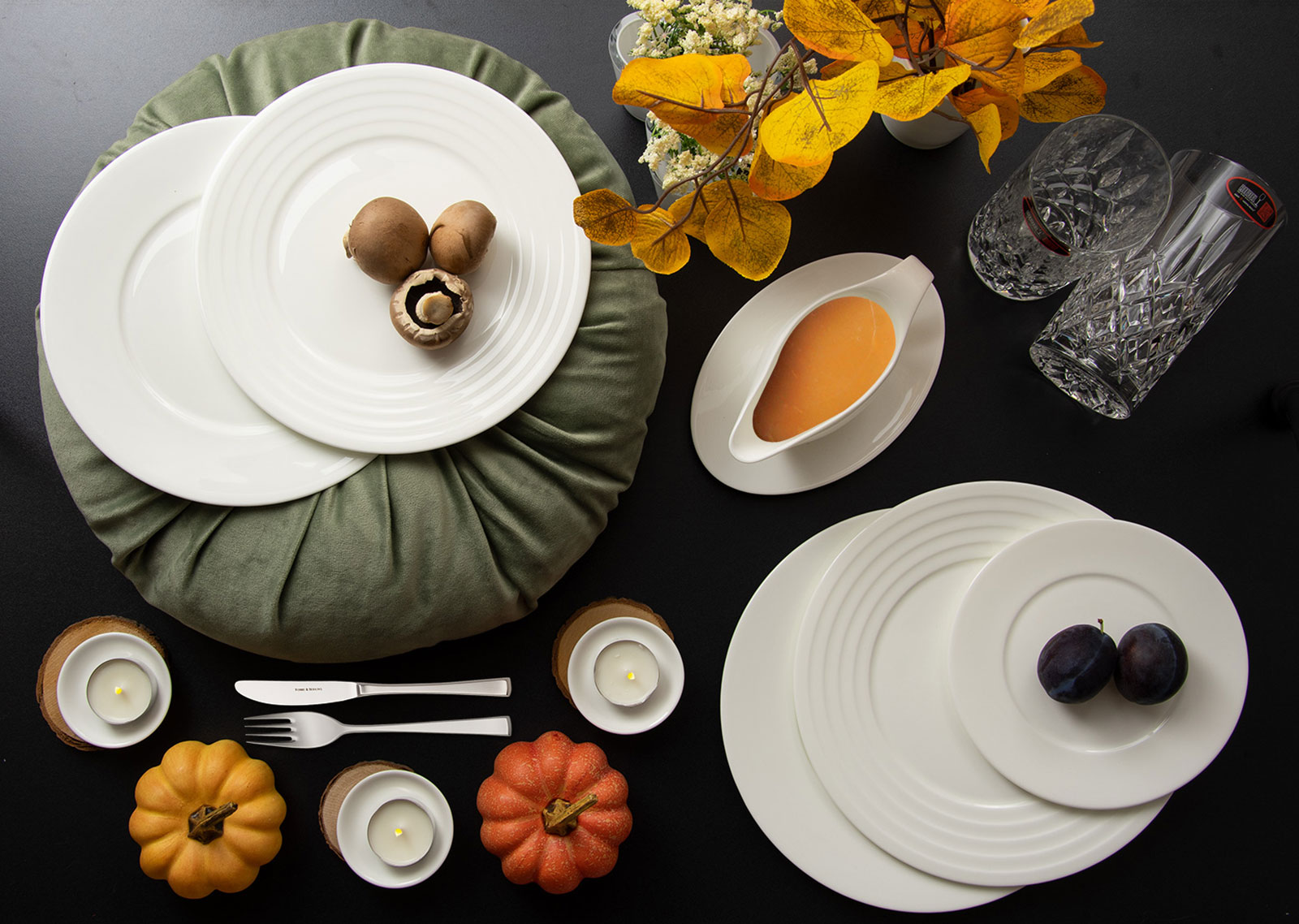 Dibbern Bone China weiß Fine Dining Platzteller 32cm
