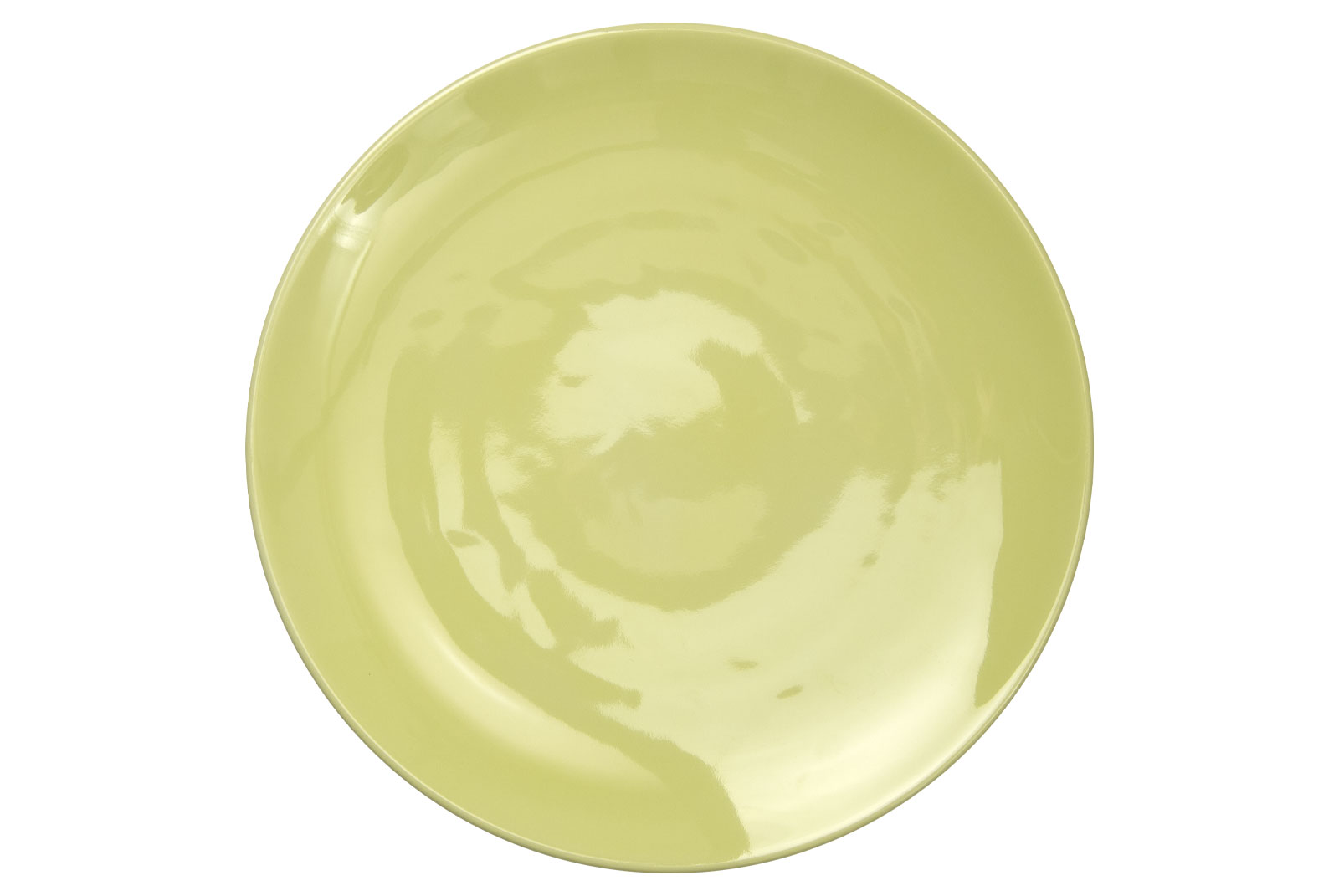 Der Dibbern One Color pistazie Speiseteller ist ein großer Porzellanteller mit hellgrüner Glasur.