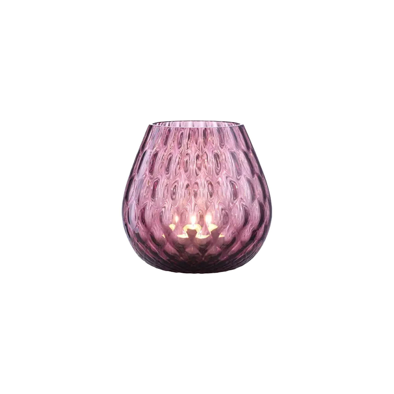 Nasonmoretti Macrame' Leuchter/Windlicht M  Lilac - Balloton