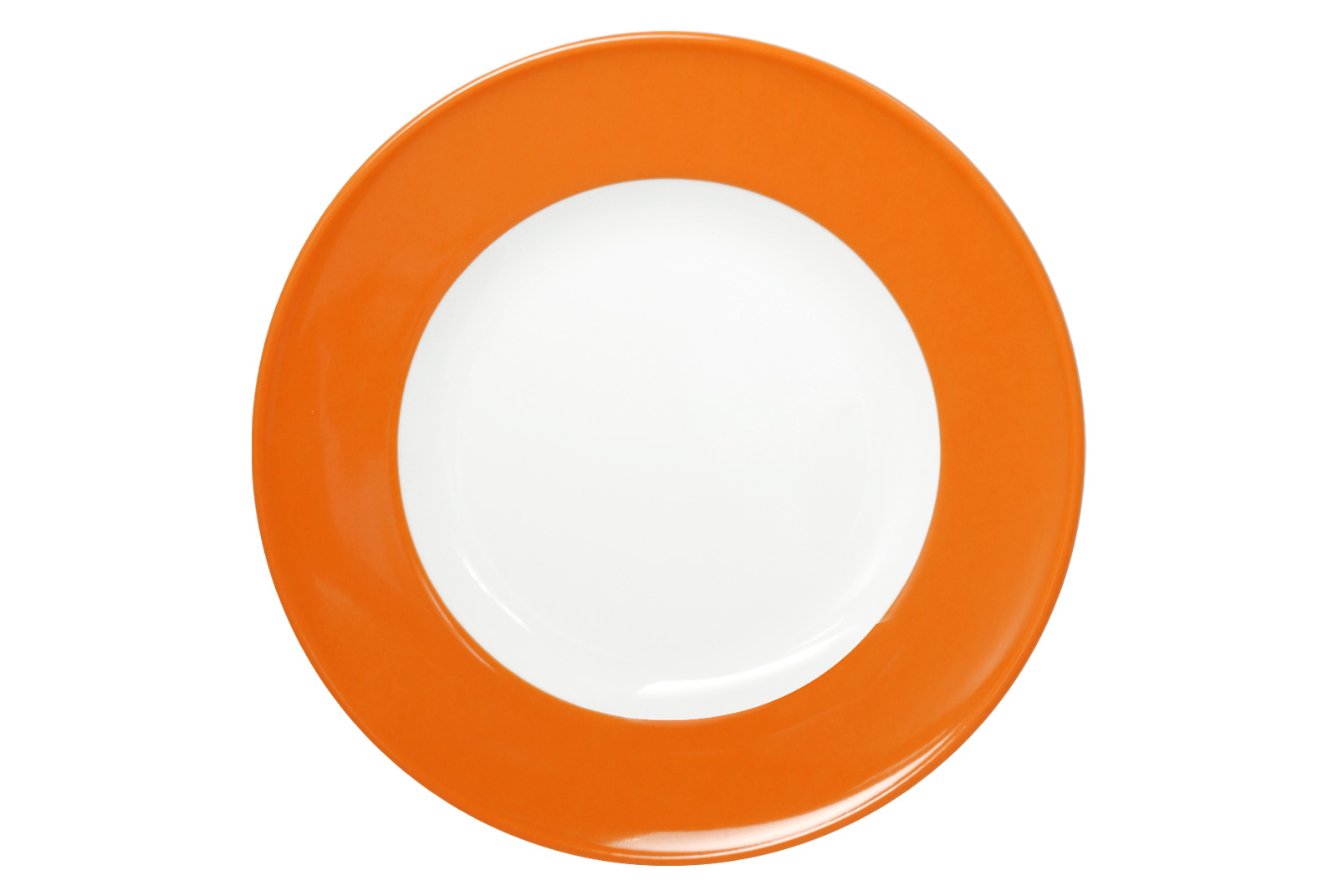Dibbern Solid Color orange Frühstücksteller mit Fahne 21cm