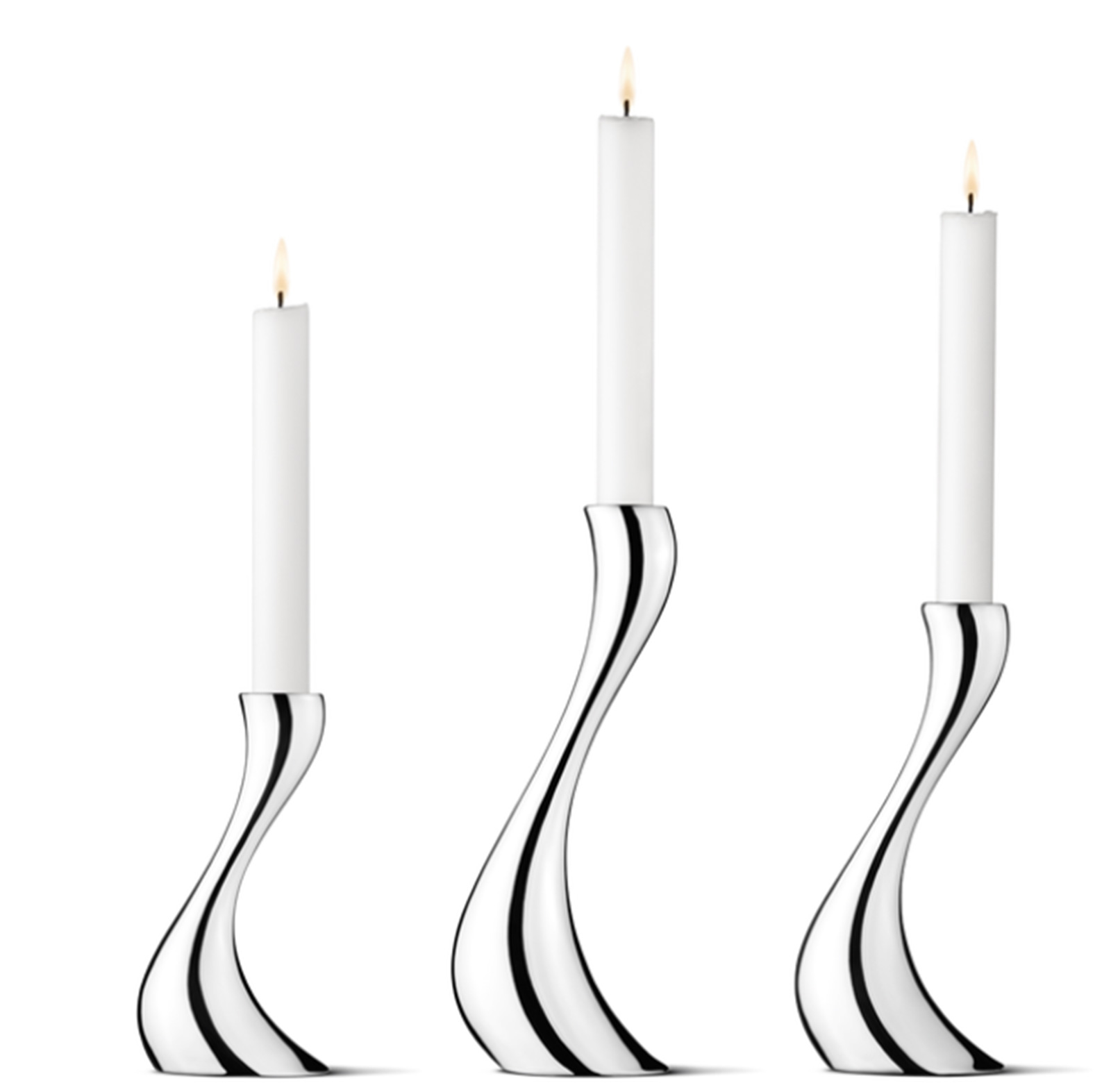 Georg Jensen Kerze 2,2cm x 24,0cm weiß 2 Stück