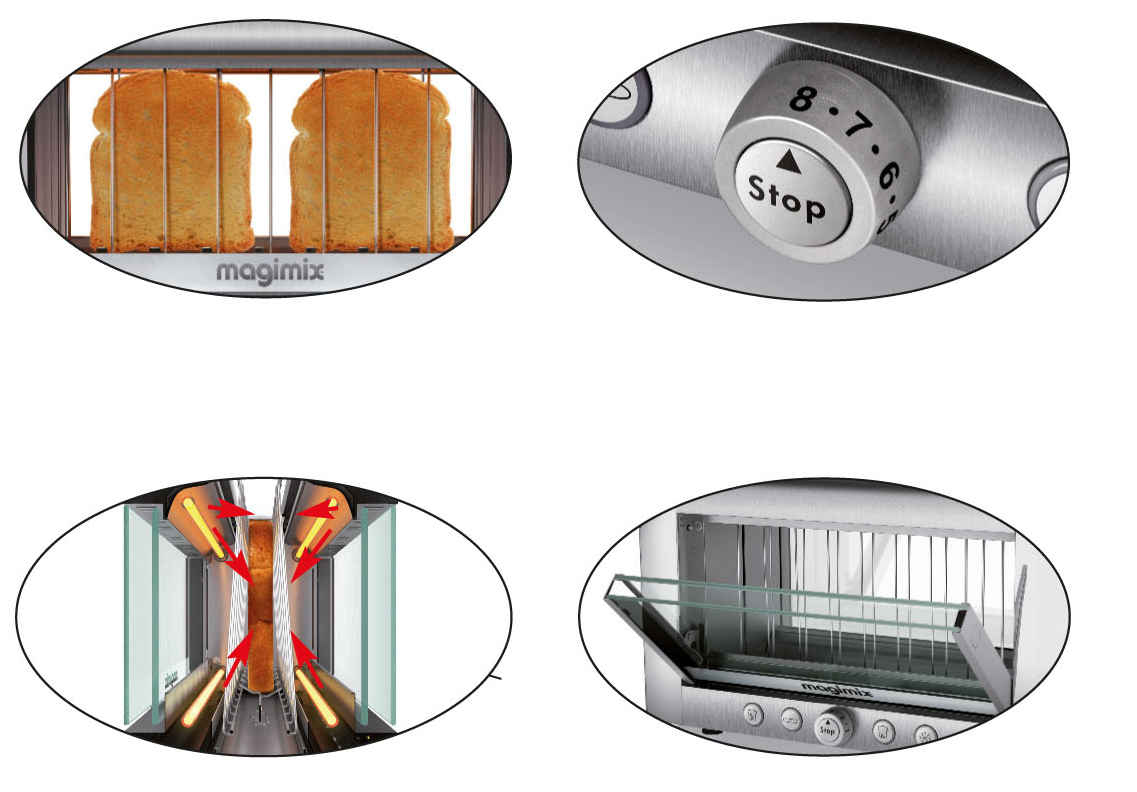 Magimix Toaster Le Toaster Vision rot