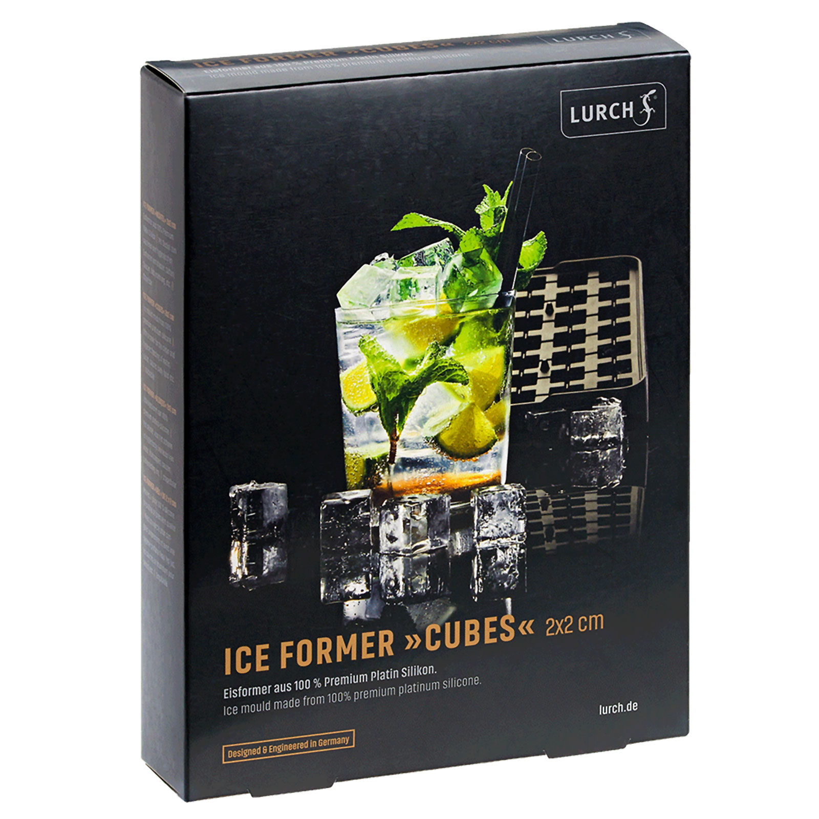 Lurch ICE FORMER Würfel 2x2cm schwarz