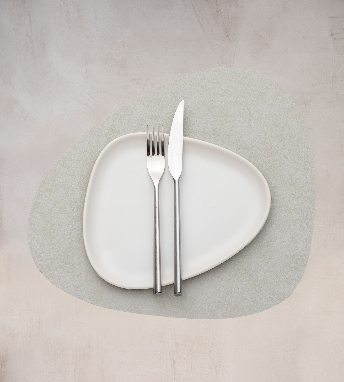 Lind DNA Dänemark Tischset Curve 37x44cm Nupo hellgrau