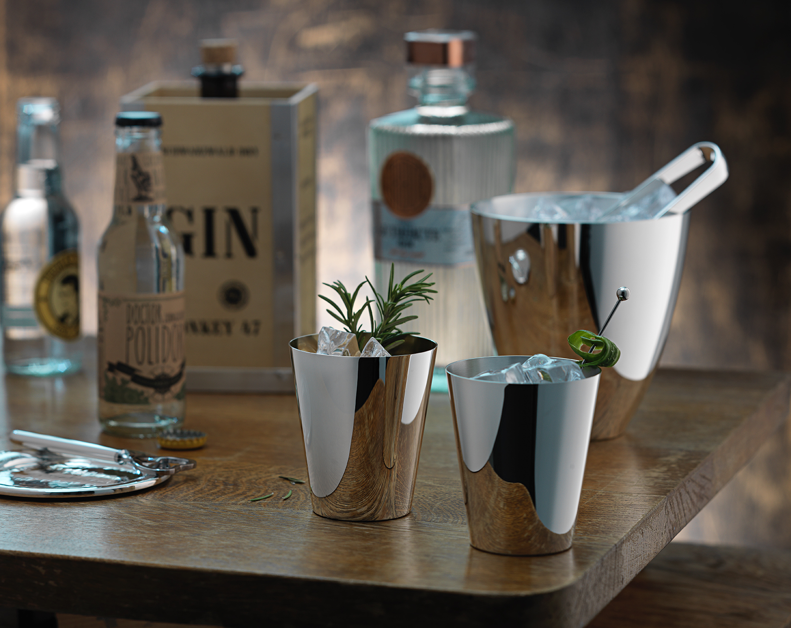 Robbe & Berking Dante Gin-, Wasser-, Weinbecher 90versilbert