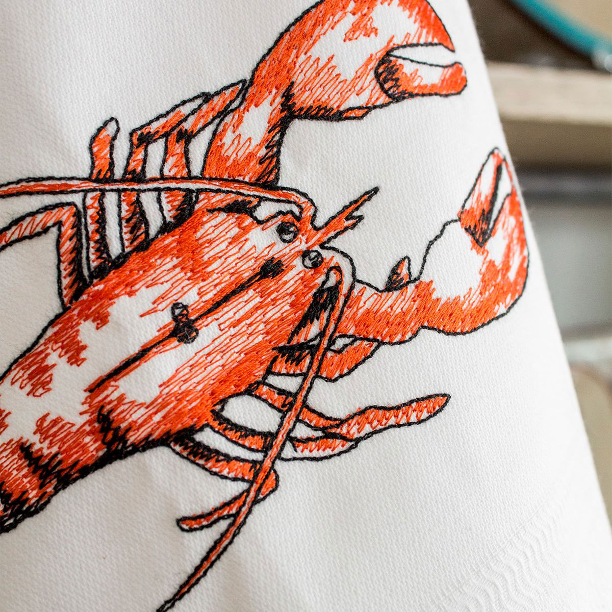 Vista Portuguese Geschirrtuch Lobster/ Hummer 50x70cm