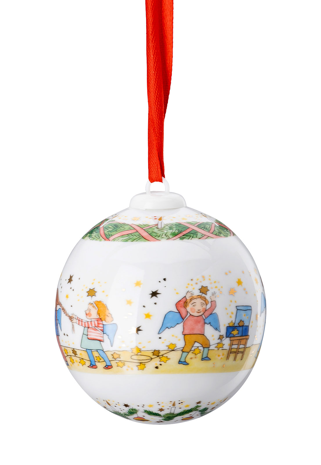 Hutschenreuther 2024 Weihnachtsleuchten Kugel Porzellan
