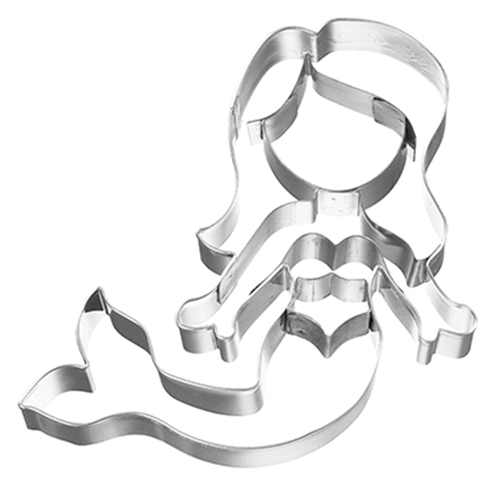 RBV Birkmann Ausstecher Meerjungfrau schwimmend 9,0cm Edelstahl l