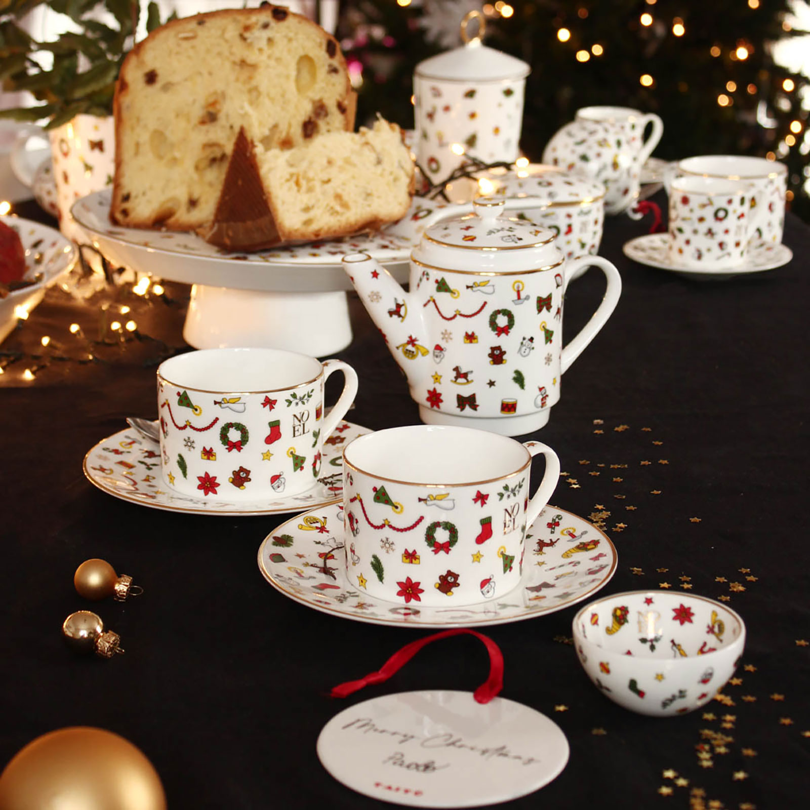 TAITÙ Noel Oro Kaffee-/ Teetasse mit Untertasse 0,23ltr.