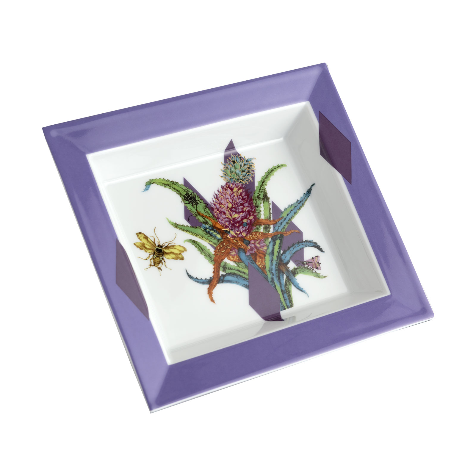 Meissen Exotic Purple Vide-Poche groß 21x18,5cm
