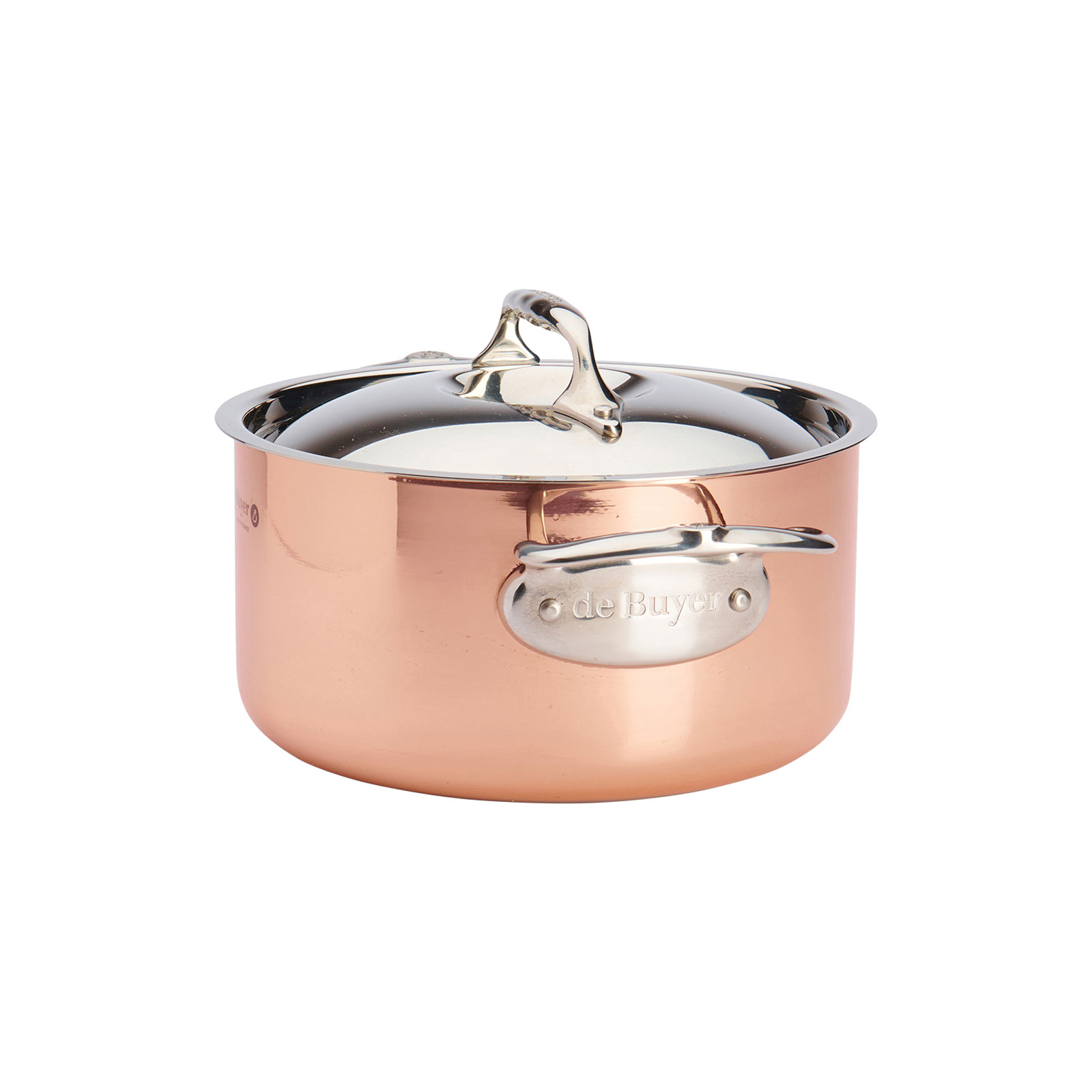 de Buyer Prima Matera Kupfer Kochtopf mit Deckel 24cm