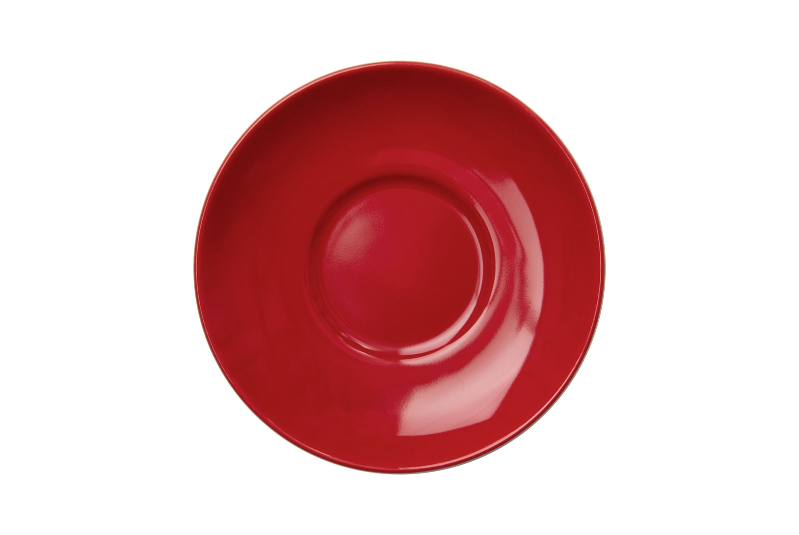 Die Solid Color rot Kaffee-Untertasse ist feuerwehrrot.