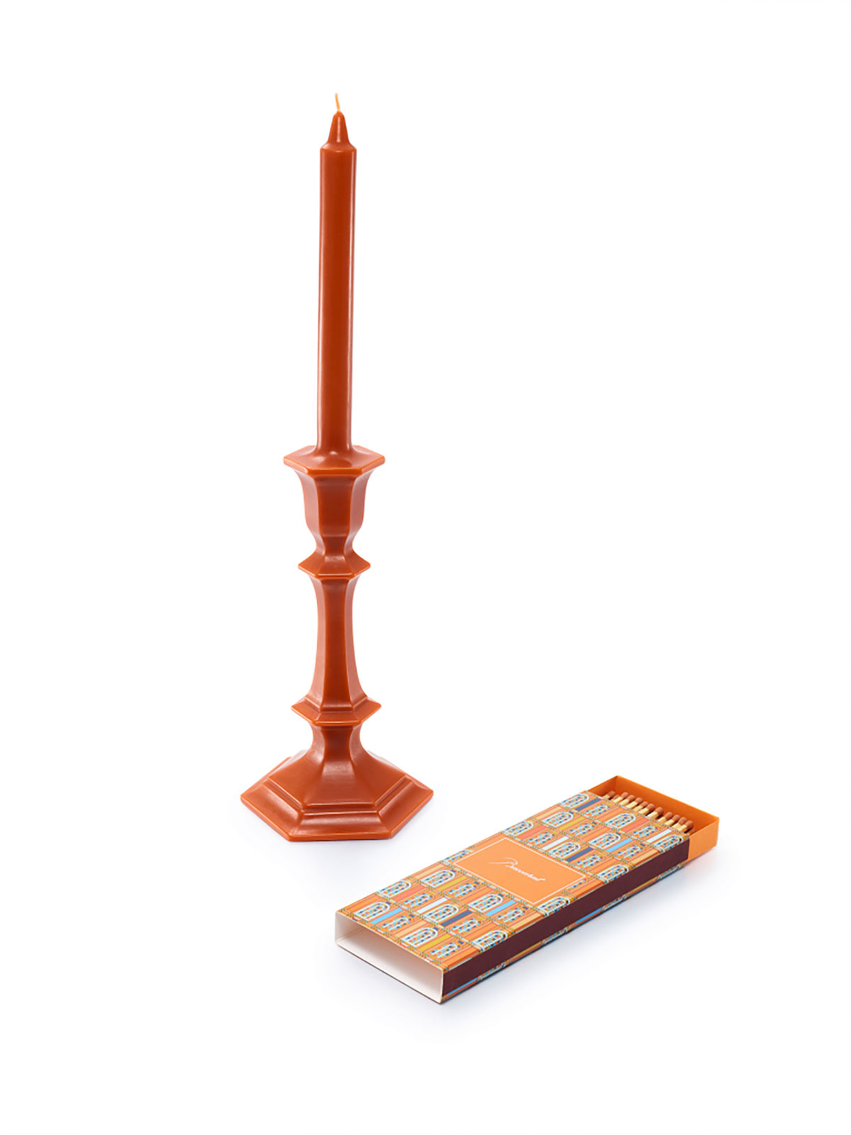 Baccarat Harcourt Candlestick Kerze 44cm orange