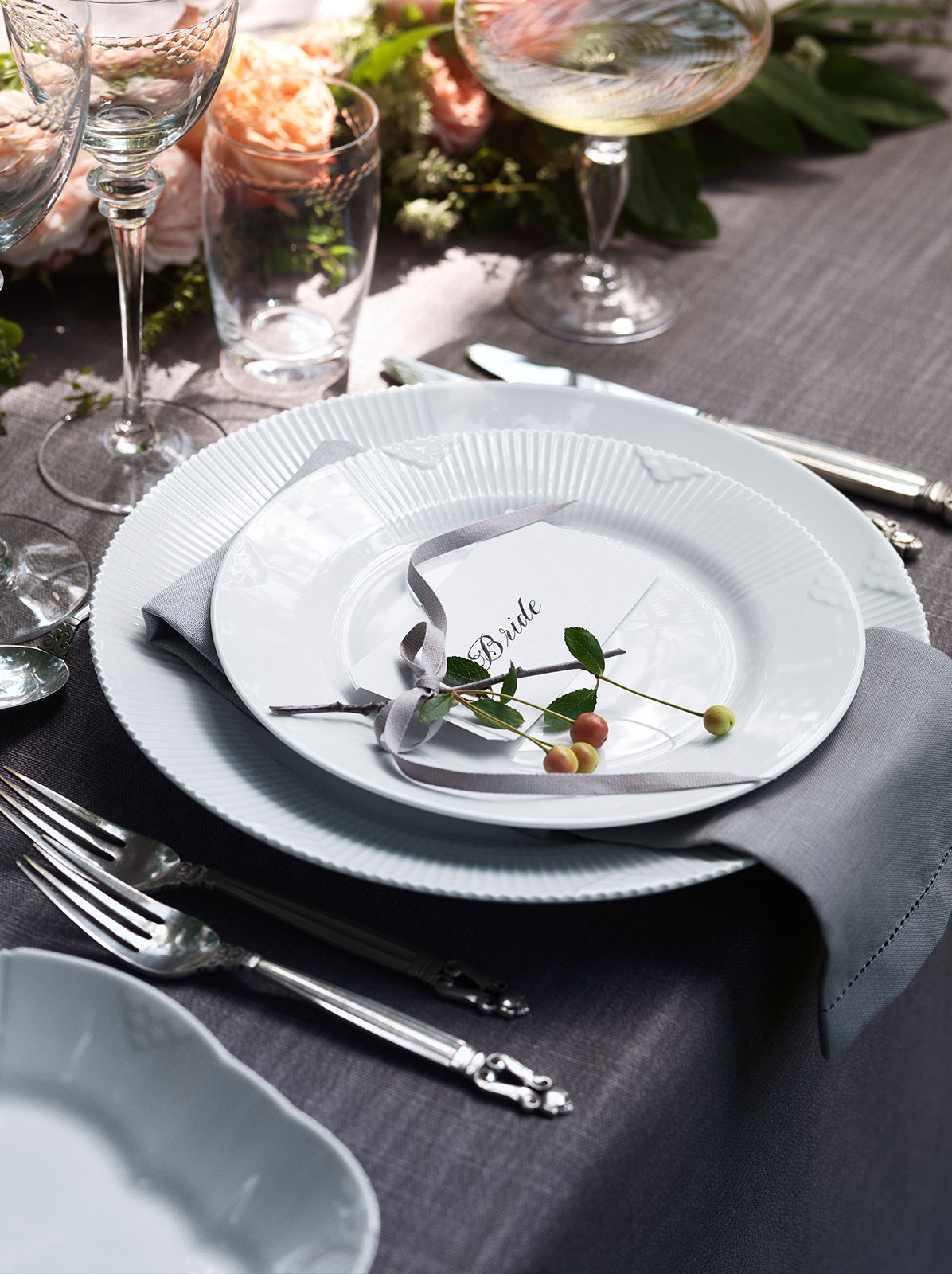 Royal Copenhagen Elements Weiß Speiseteller 26cm 2597625