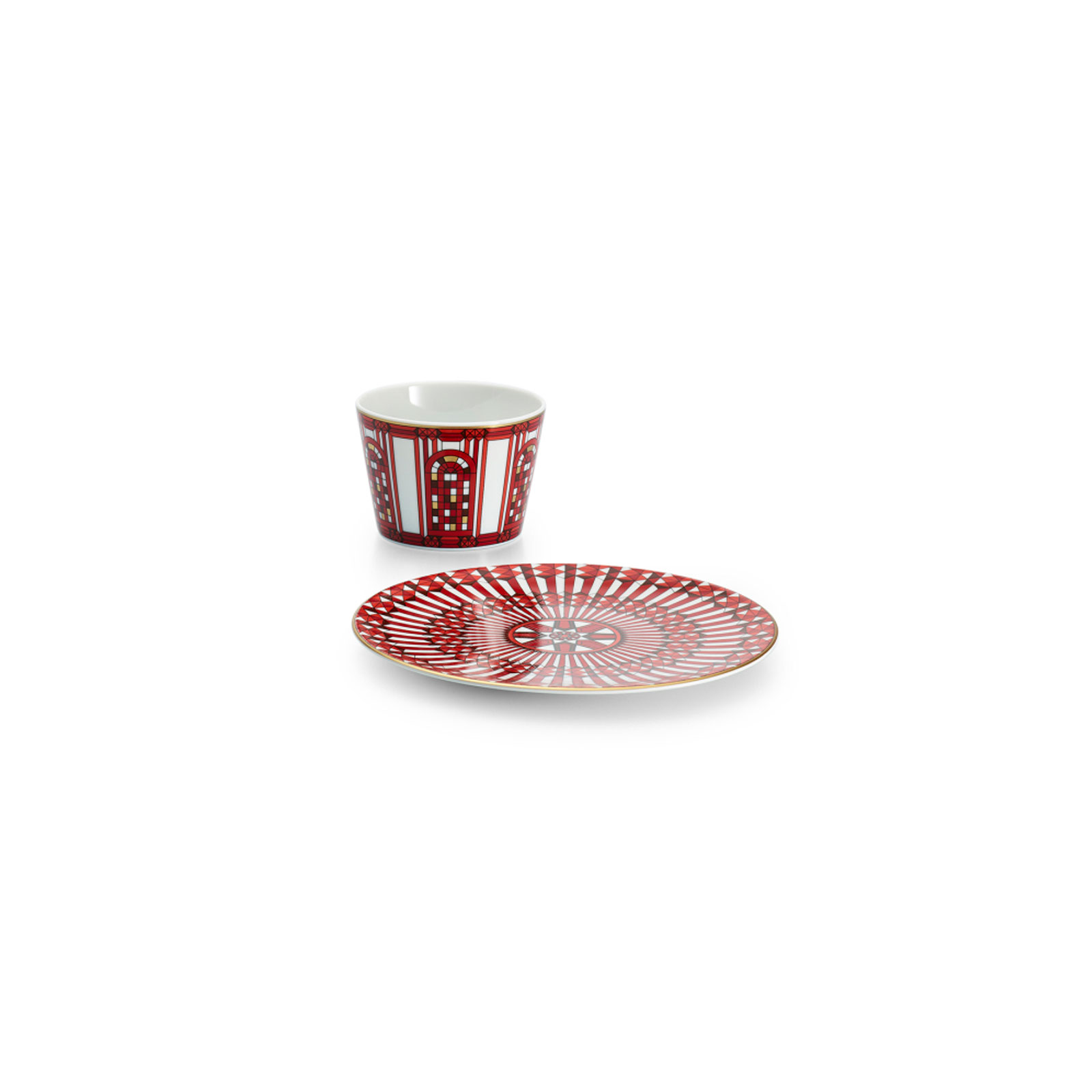 Baccarat Arcadia Brotteller 16cm rot