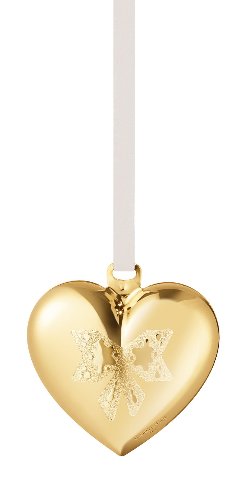 Georg Jensen 2022 Weihnachtsornament Herz gold