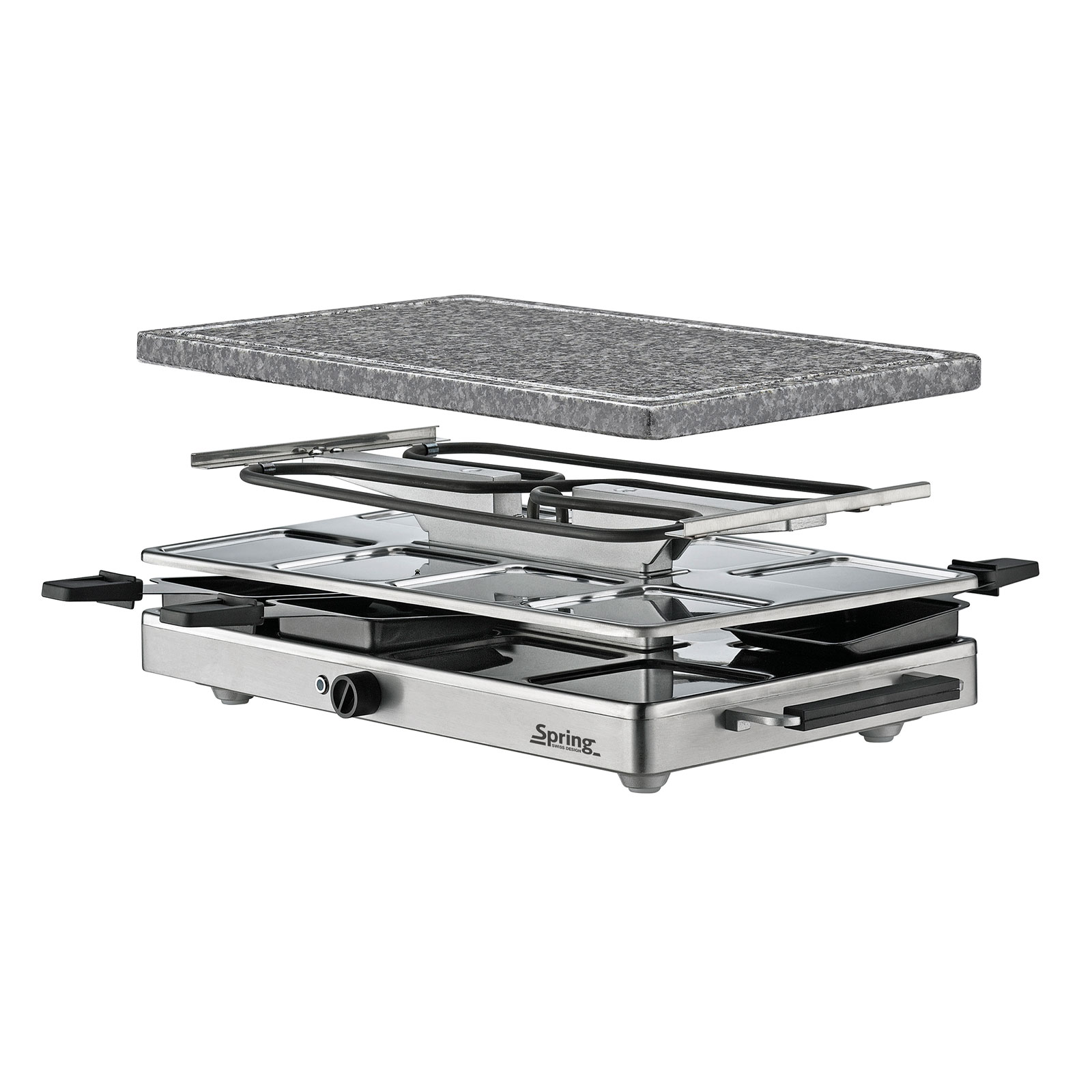 Spring CLASSIC Raclette 8 mit Granitstein