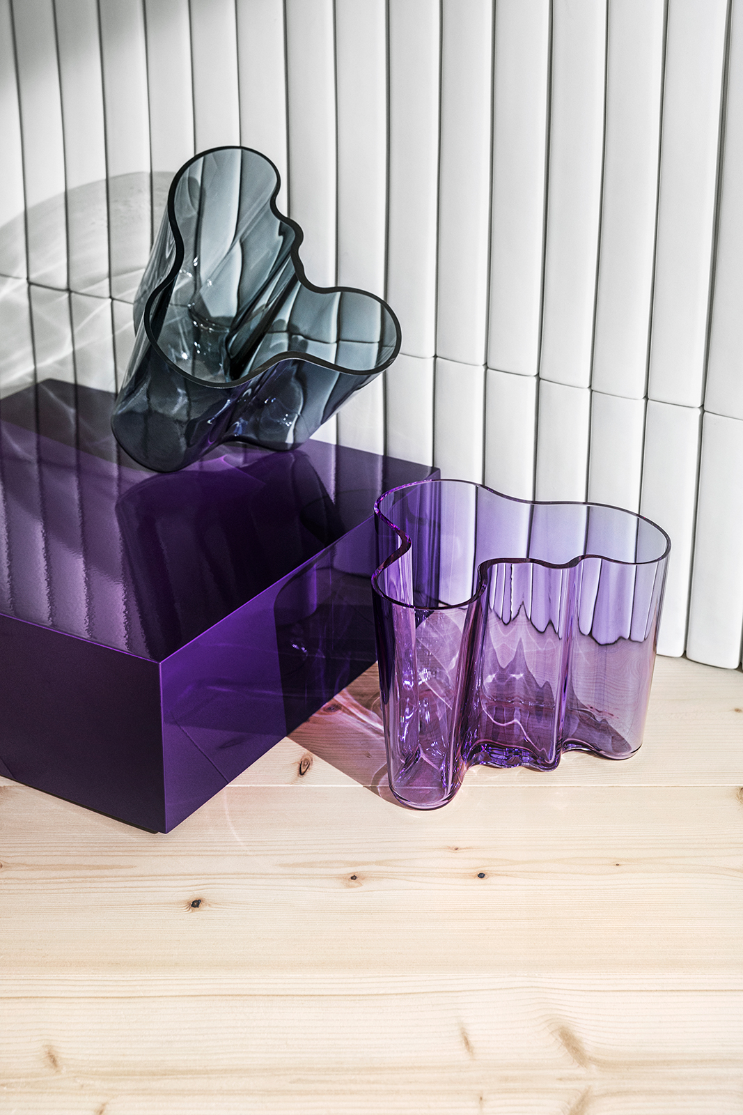iittala Alvar Aalto Vase 16cm dark grey/dunkelgrau