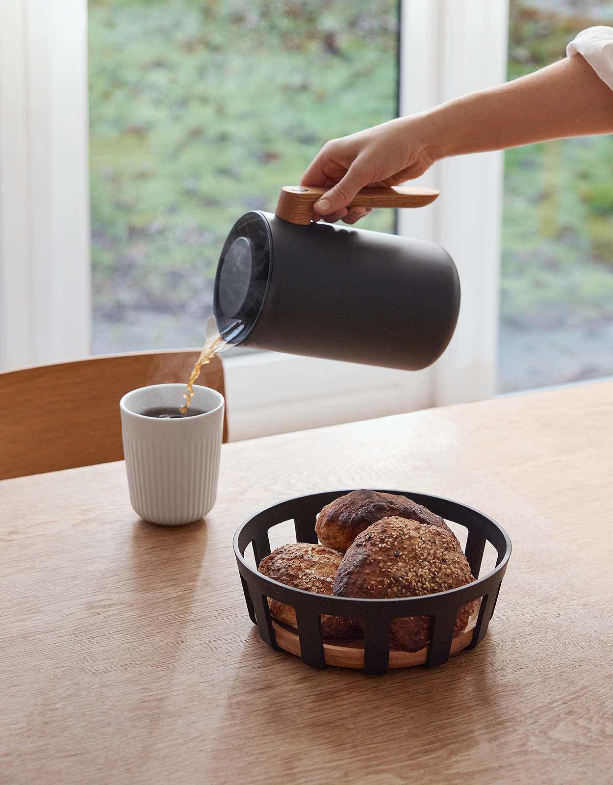 Eva Solo Nordic kitchen Brotkorb schwarz NEU