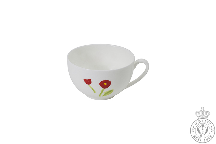 Dibbern Impression Blume Rot Kaffee-Obertasse rund 0,25ltr