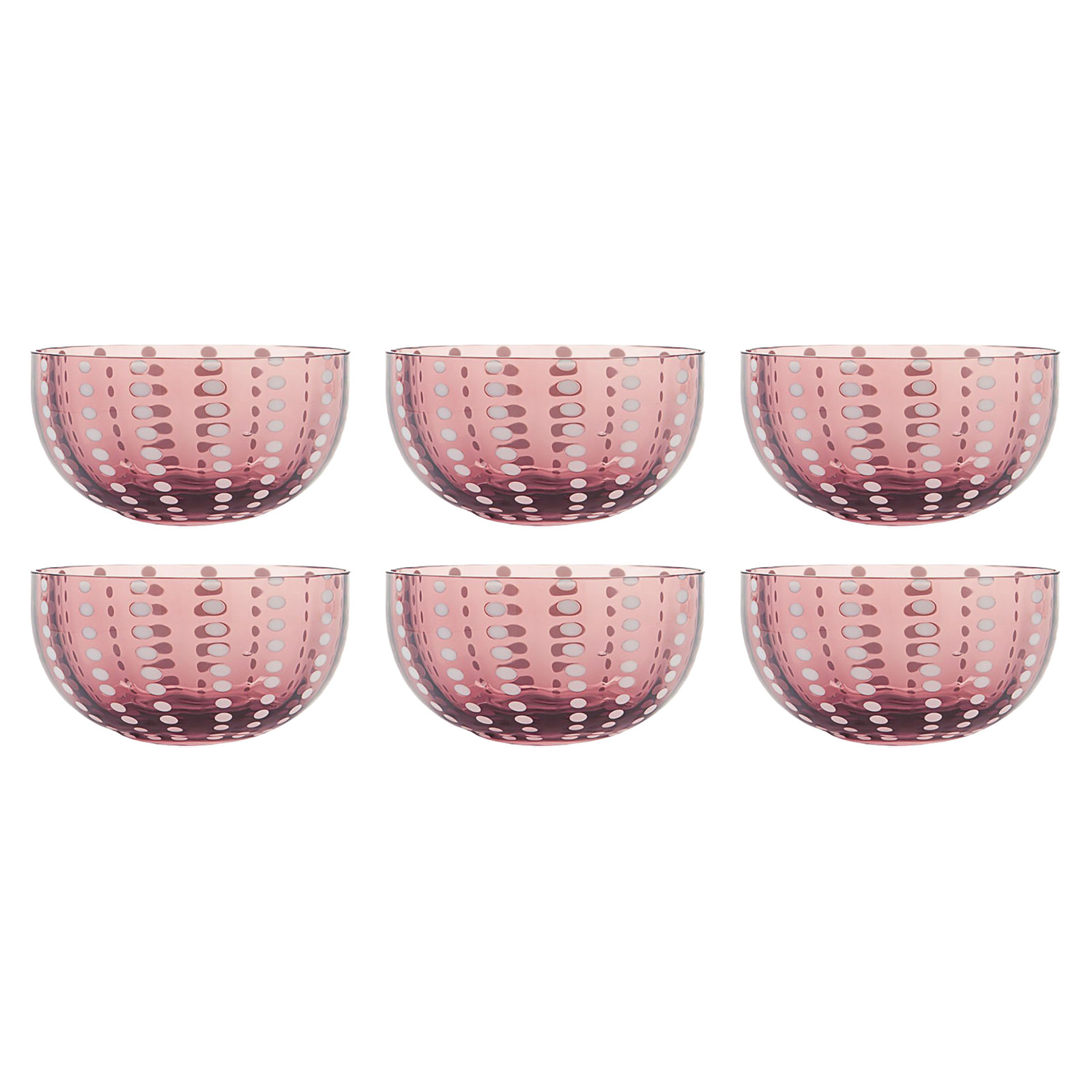 Zafferano Perle Schale Ø11,5cm 6er Set amethyst  PR00805