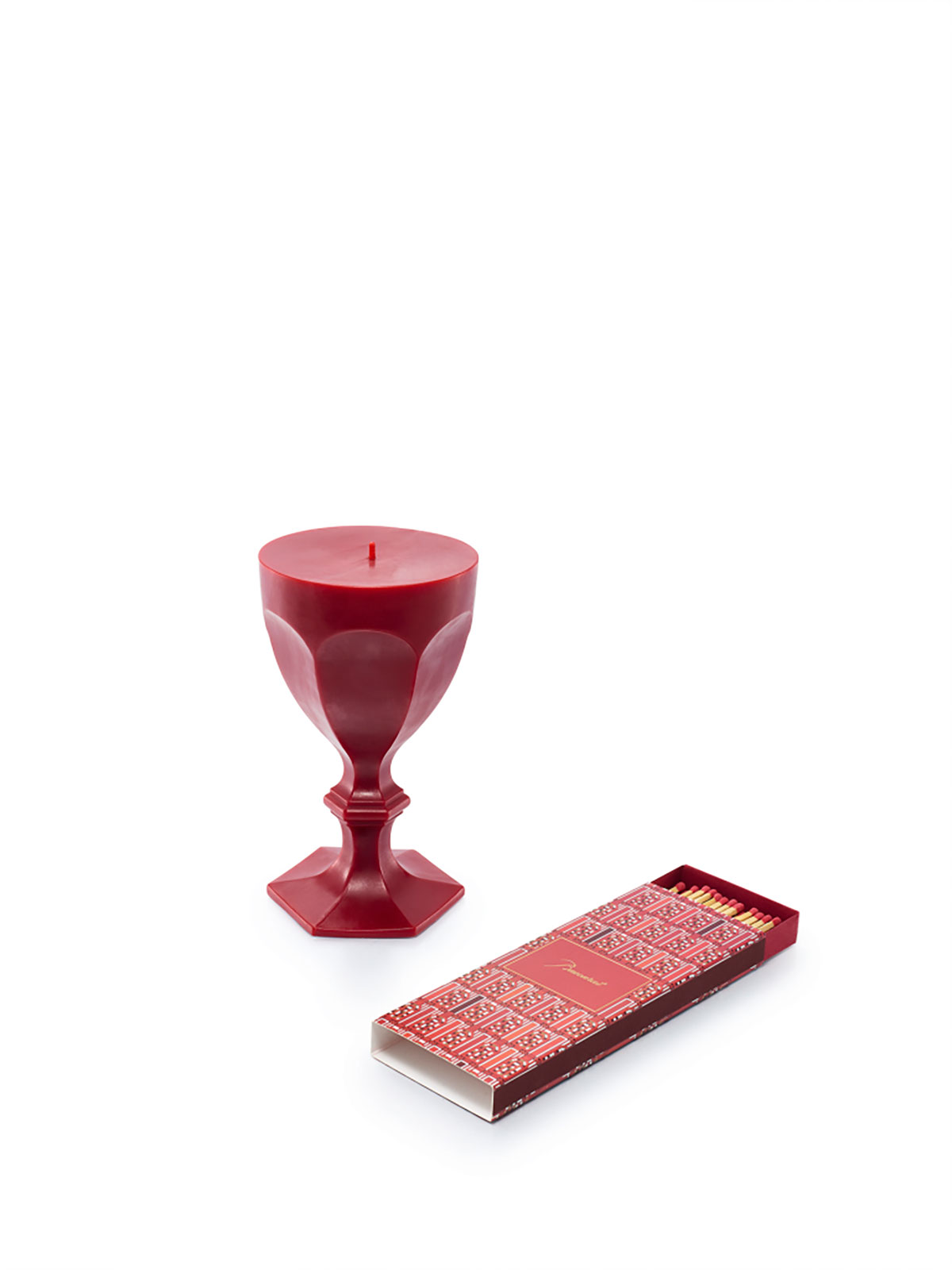Baccarat Harcourt Glass Kerze 20cm rot