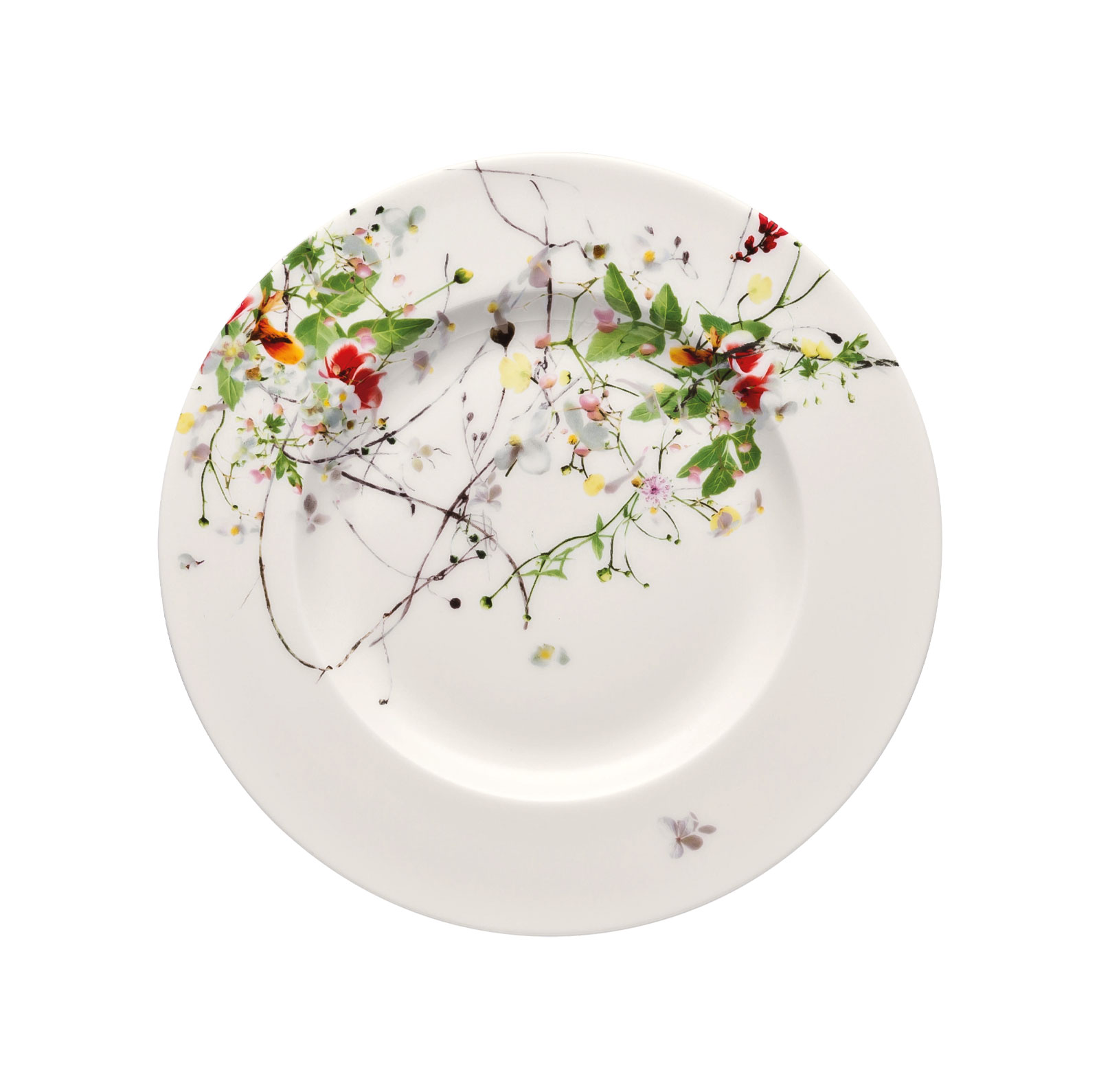 Rosenthal Brillance Fleurs Sauvages Brotteller Fahne 19cm
