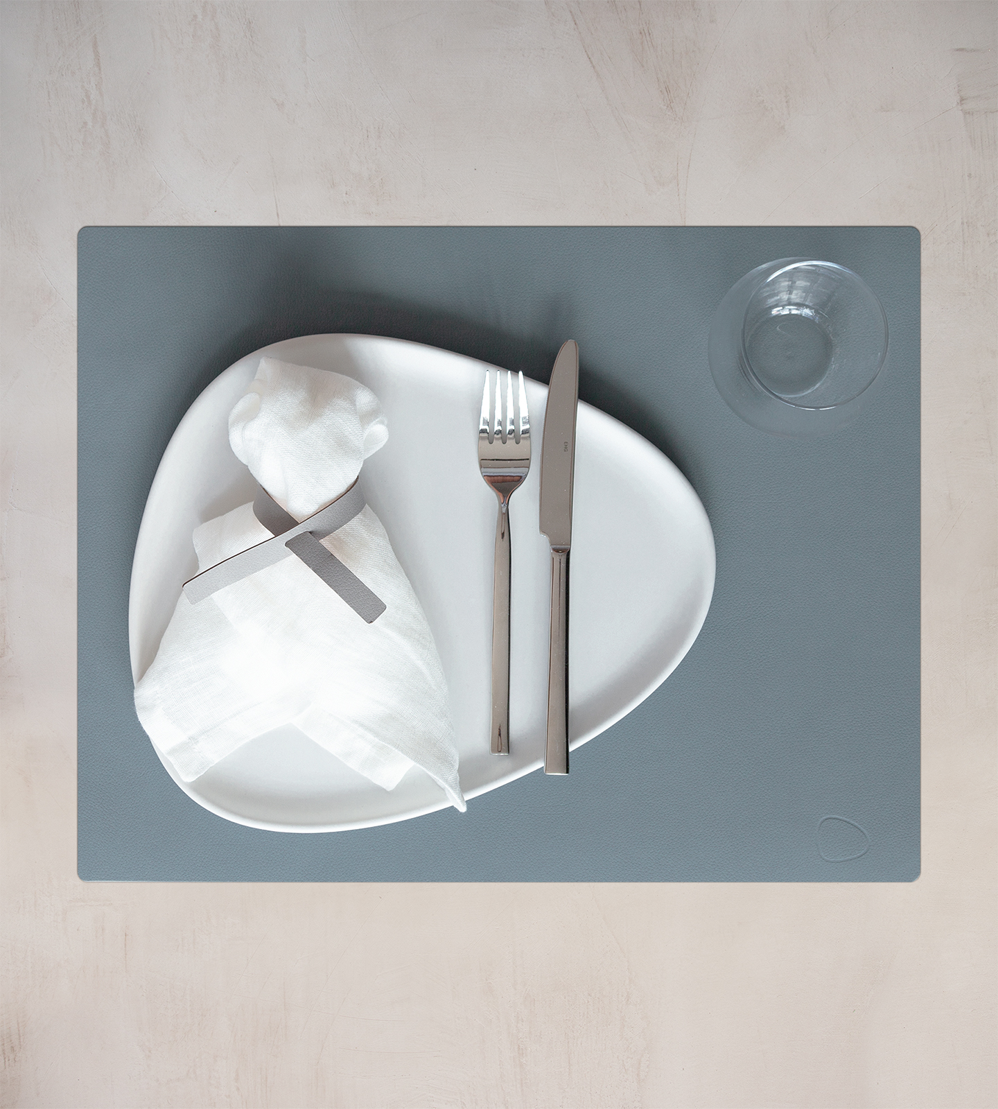 Lind DNA Dänemark Tischset Square 35x45cm Nupo hellblau