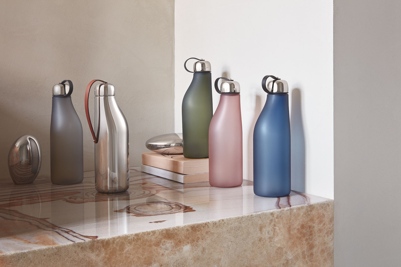 Georg Jensen Sky Trinkflasche 0,50ltr. grau Edelst./Kunststoff