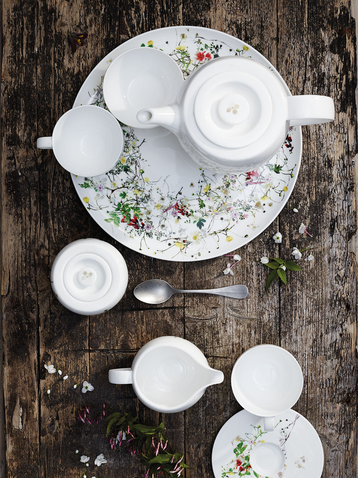 Rosenthal Brillance Fleurs Sauvages Espresso-Untertasse Coupe
